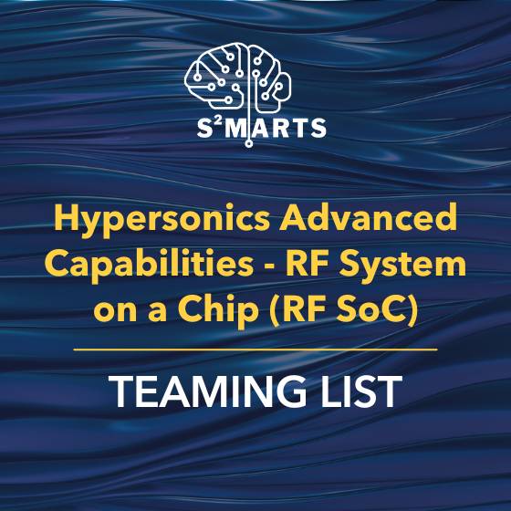 S2MARTS - Hypersonics Advanced Capabilities - RF System on a Chip (RF ...